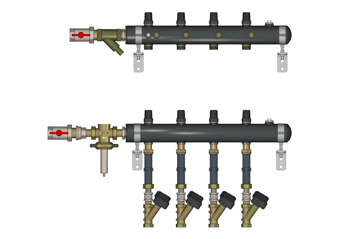 Ридан TDU.5R 162L2030R — Узел распределительный этажный DN50-4L-32-APT25-MNT15