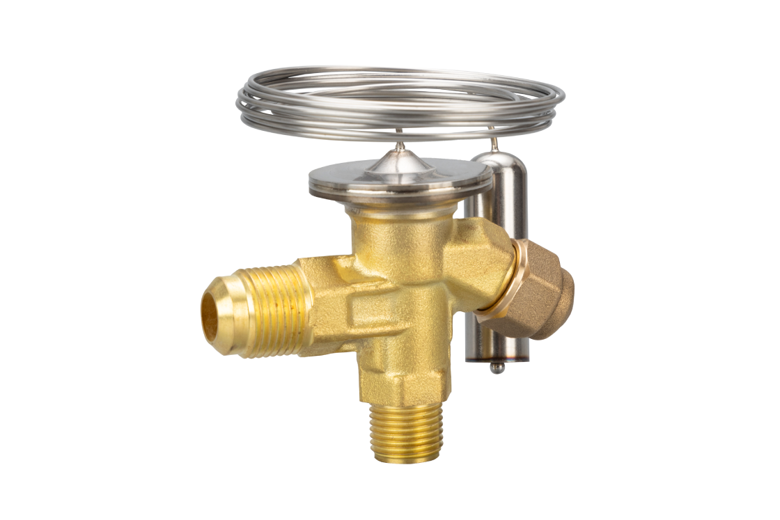 T2 / TE2 — Корпус клапана с термостатическим элементом Ридан. Нержавеющая капиллярная трубка