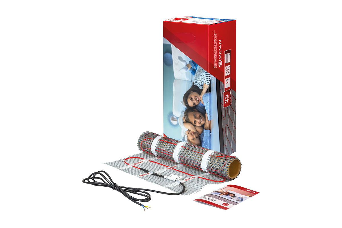 21RT0427R — Ridan TF-150 нагревательный мат 1350 Вт, 230 В, 9 м²