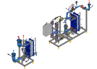 Ридан БТП-DS-ХХХ-YYY-C-R-2ST V2 - Стандартный узел с водоподогревателем для системы ГВС